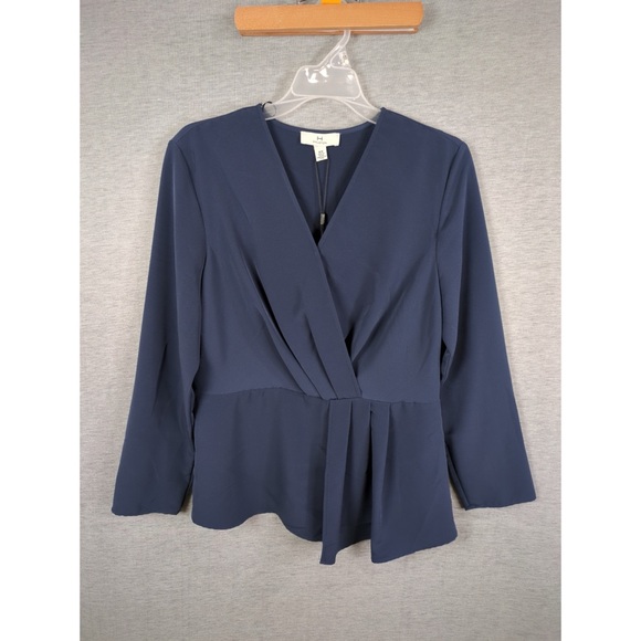 H by Halston Pleated Surplice Top - Picture 5 of 10